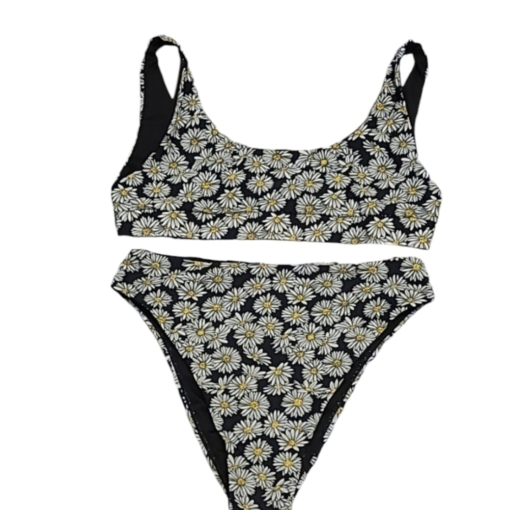 Demi's Swimwear sz XL daisy print bikini set SW62